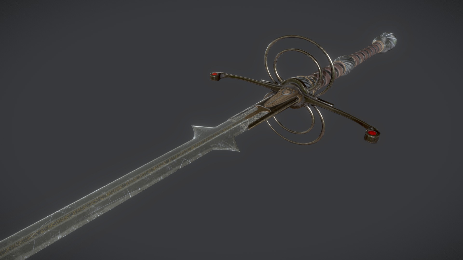 Great Sword Zweihander_without sheath | Fab