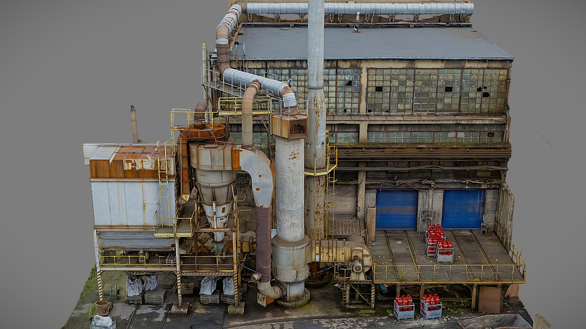 Stunning industrial building with rusty piping | Fab