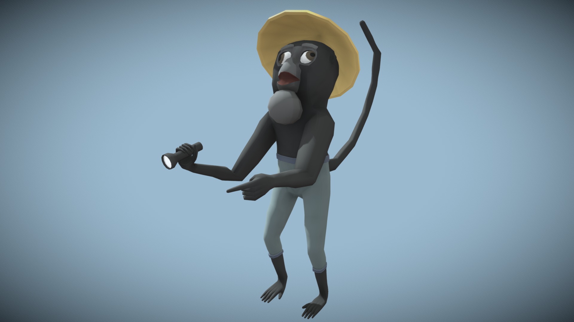 Animated Scout Cartoon Monkey Character | Fab