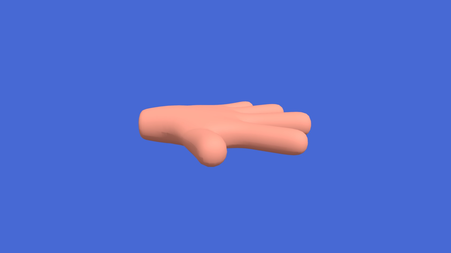 Clean Low Poly Hand | Fab