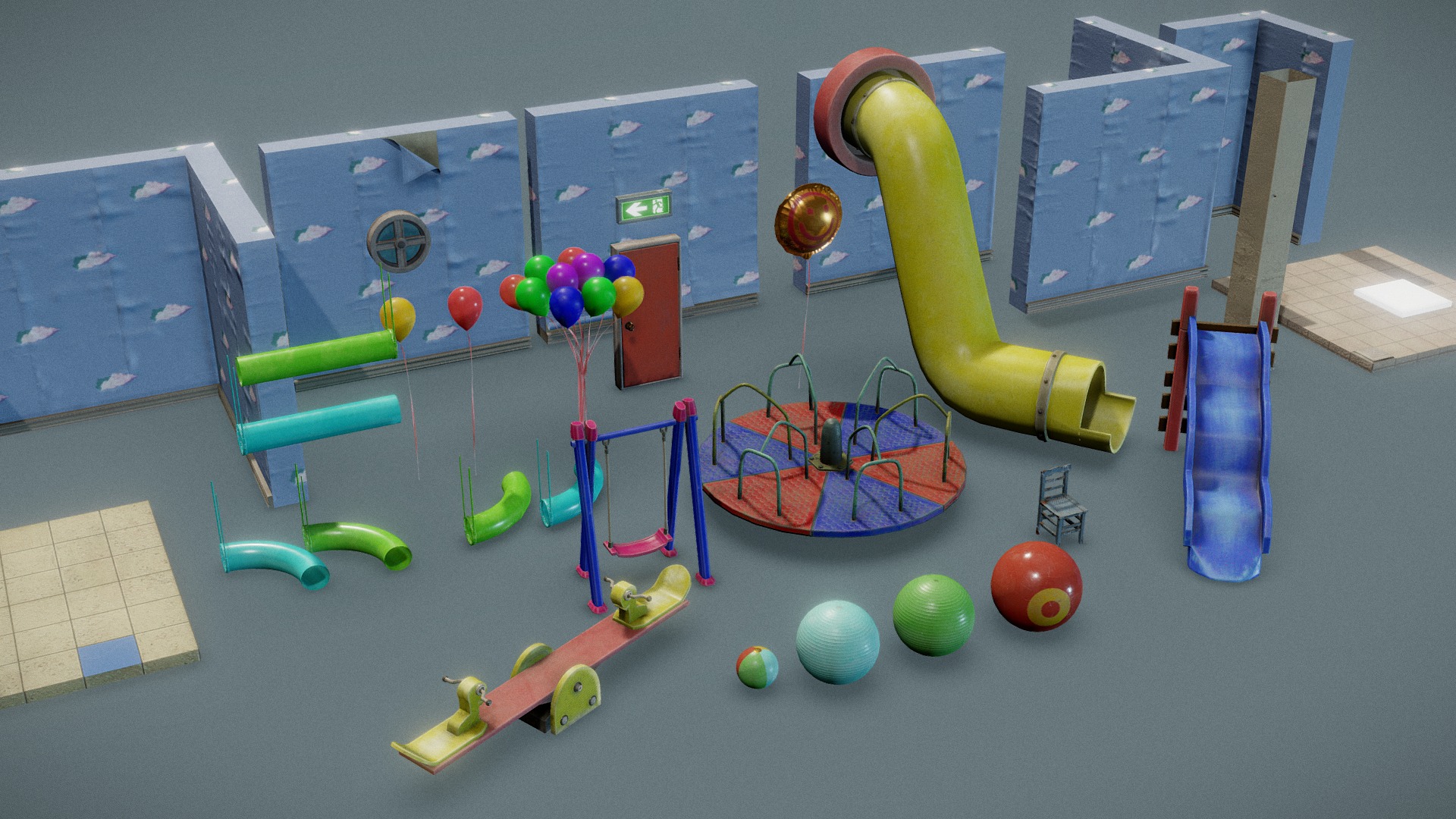 Playground Modular Asset pack | Fab