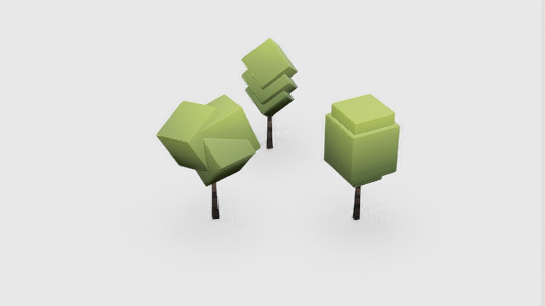 Low Poly Stylized Trees (Free) | Fab