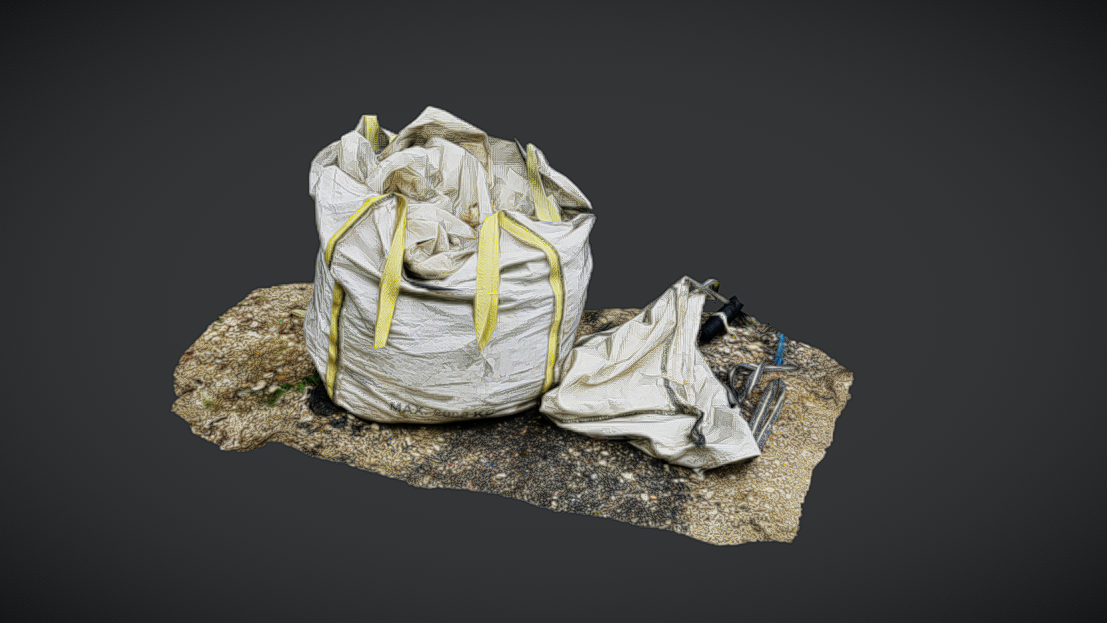 Construction trash bag scan | Fab