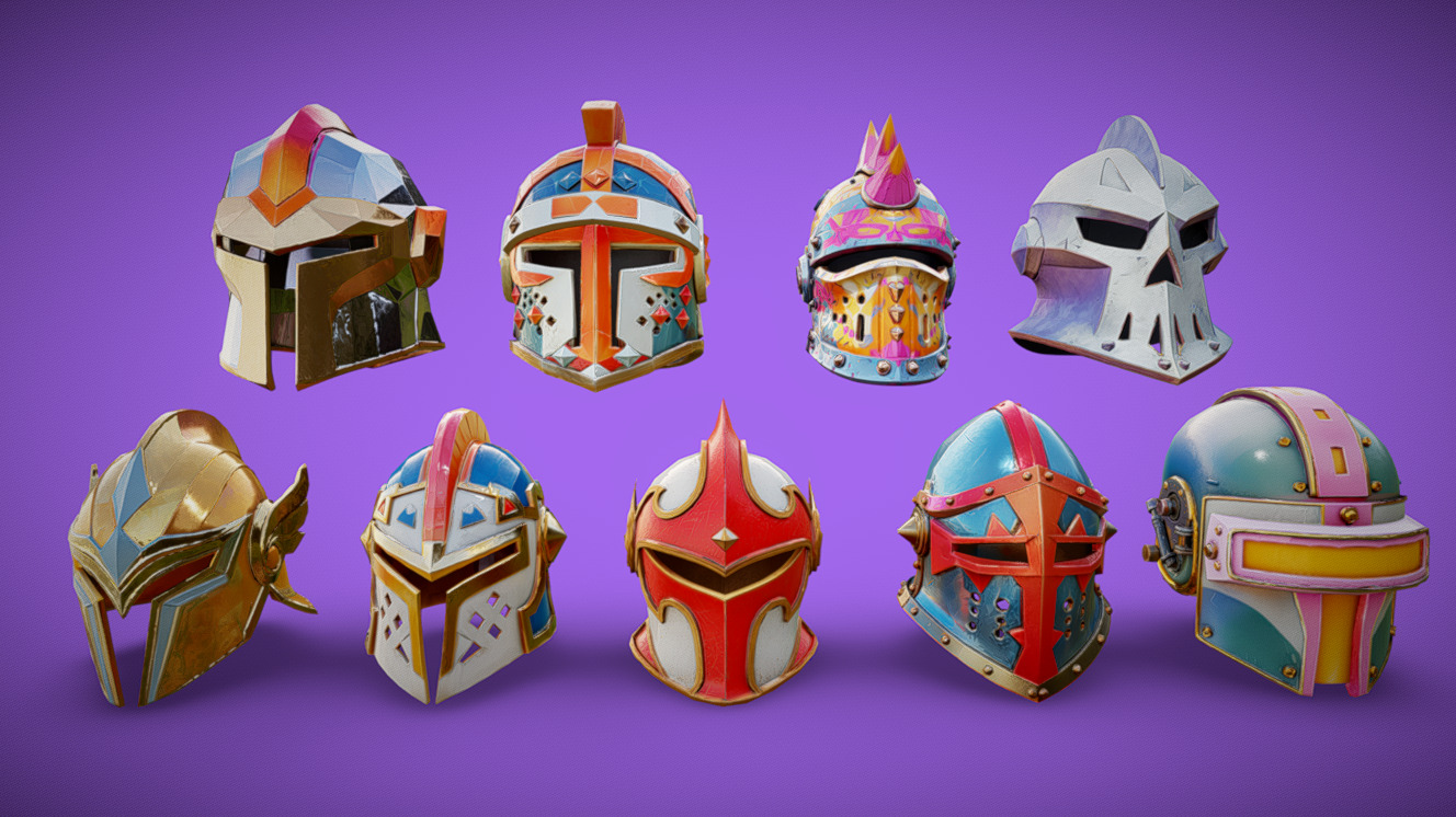 Stylized Helmets Pack 1 | Fab