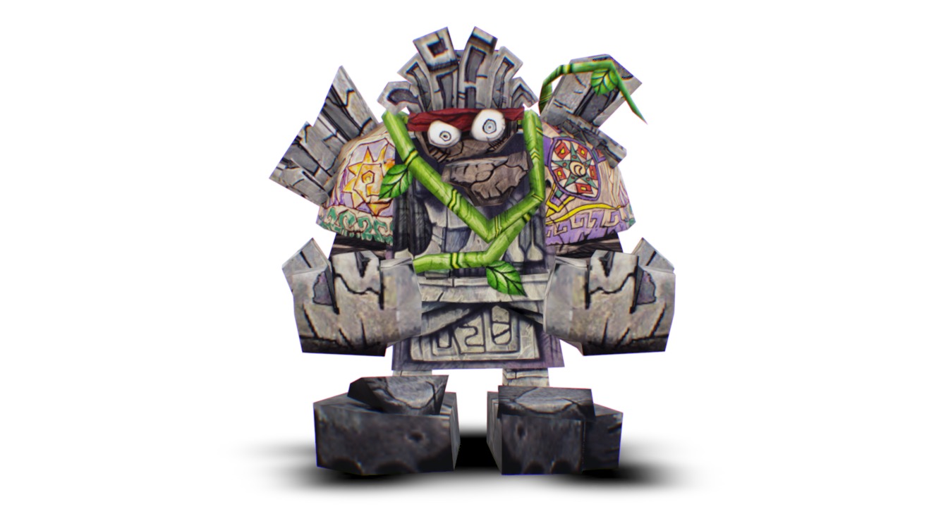 Stone Aztec Golem - Native Rock Monster Creature - Character - Bigfoot ...