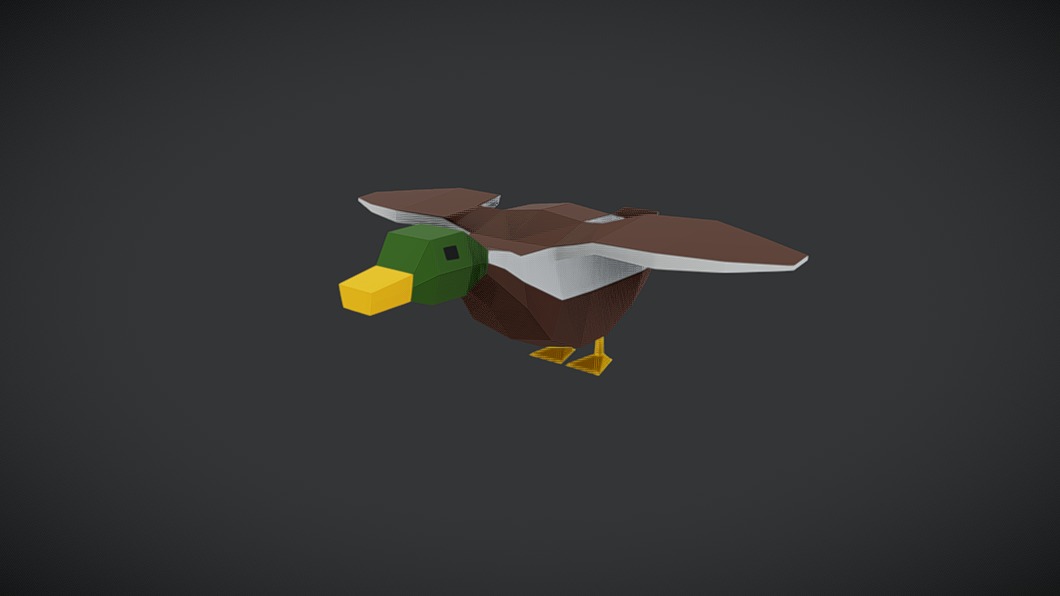 Low Poly Duck | Fab