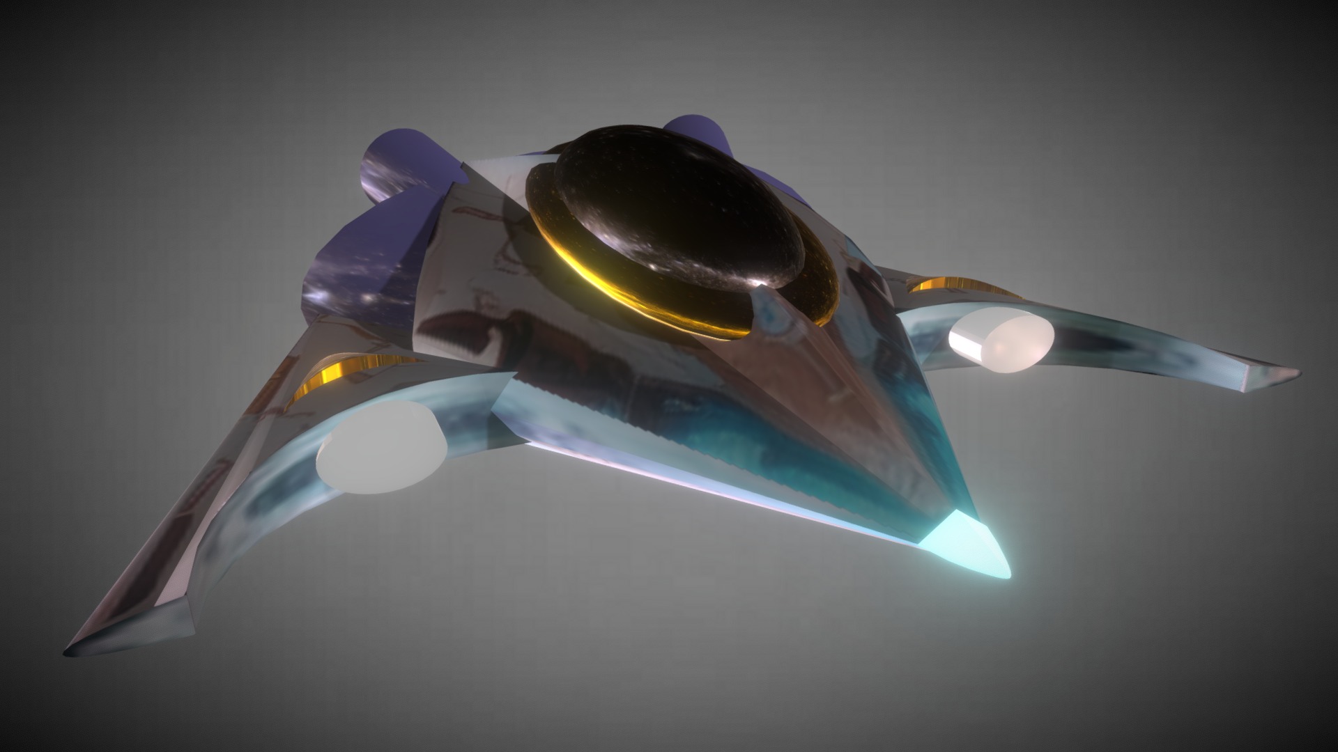Retro futurism sci-fi attack space craft | Fab