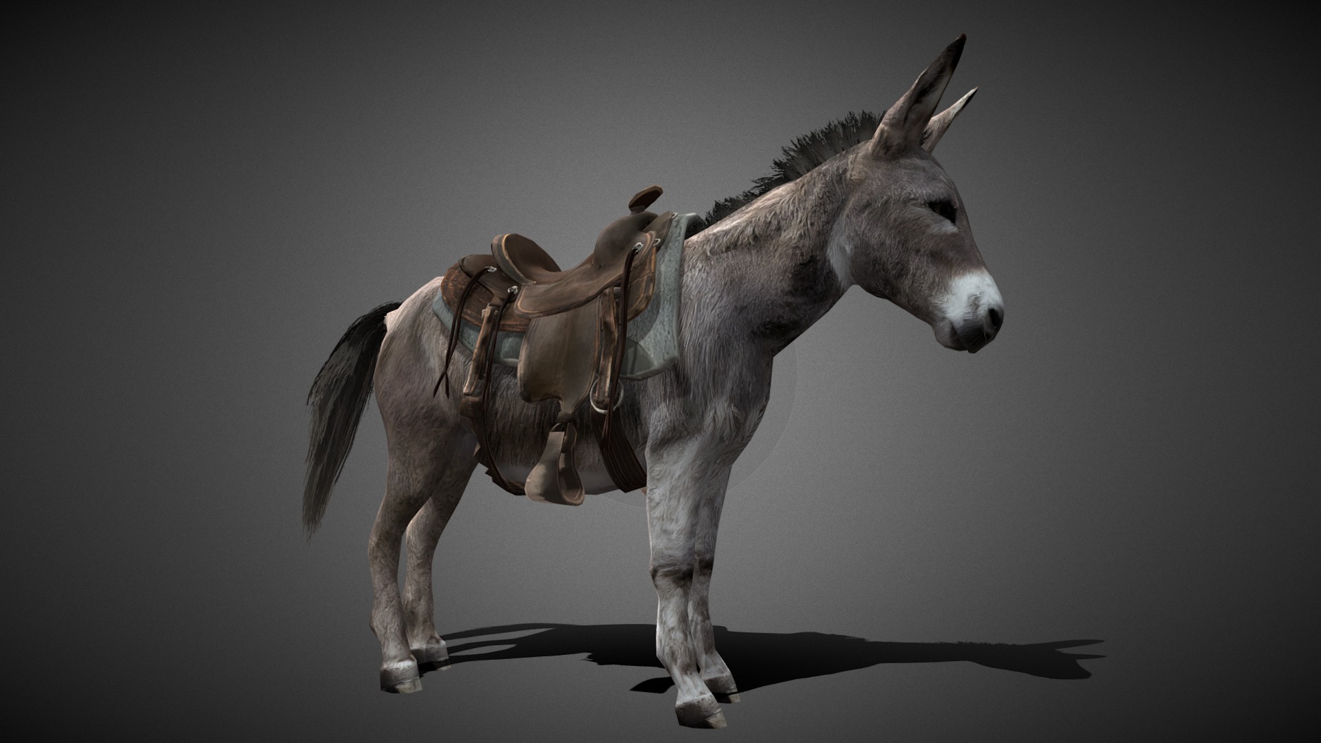 Realistic Animated Donkey 3D Model | Fab