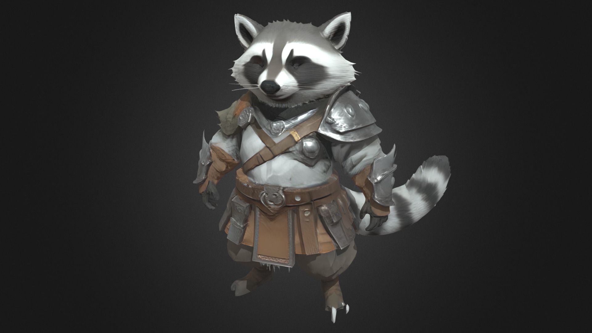 Raccoon Warrior | Fab