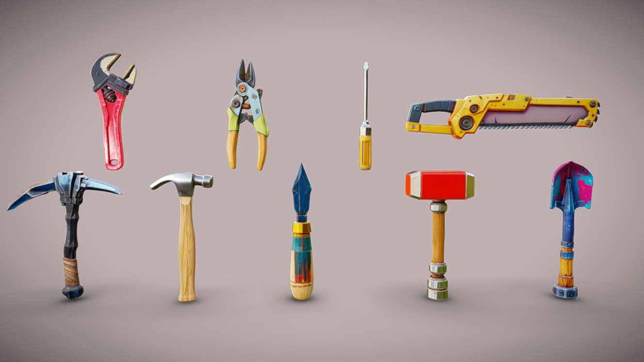 Stylized Hand Tools Pack 1 | Fab