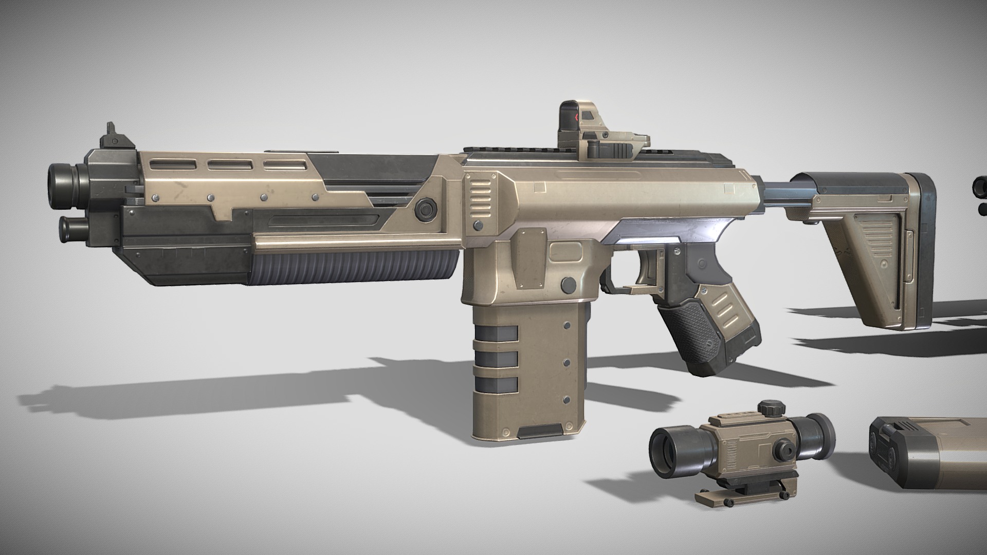 Sci-Fi Tactical Rifle Artemis Militia | Fab