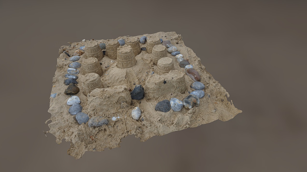 Sand Castle 3D Mesh Model at Waxham, Norfolk | Fab