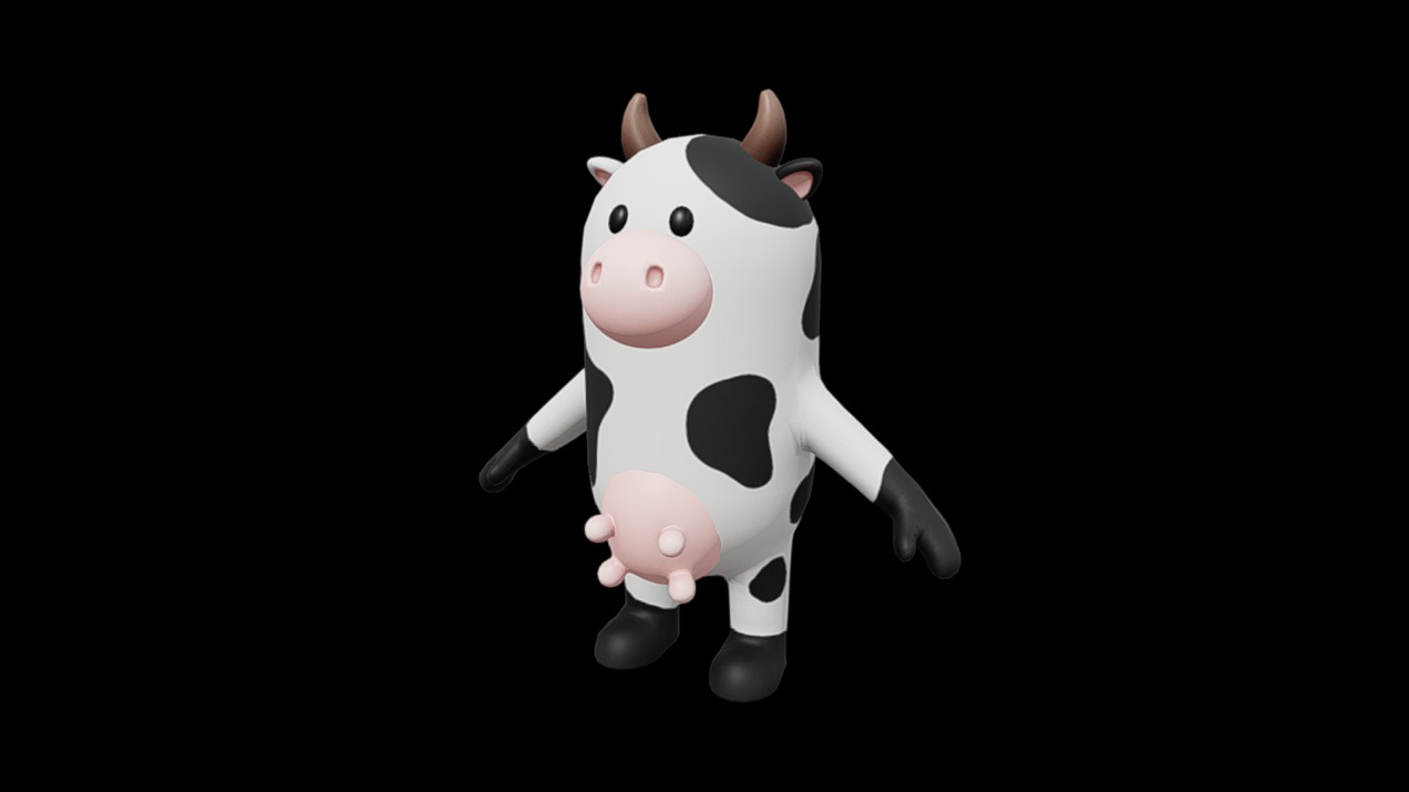 Rigged Cow Character | Fab