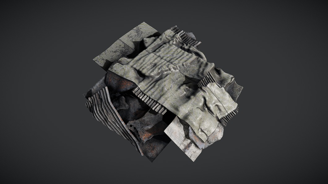 Trash Pile Canvas - 4K Textures | Fab