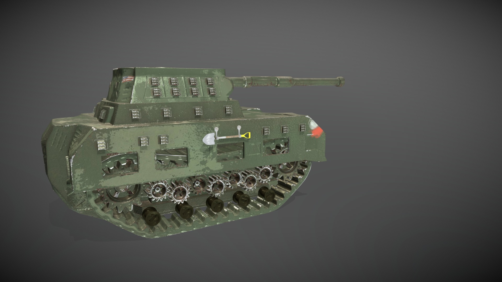 Tank low-poly animated | Fab