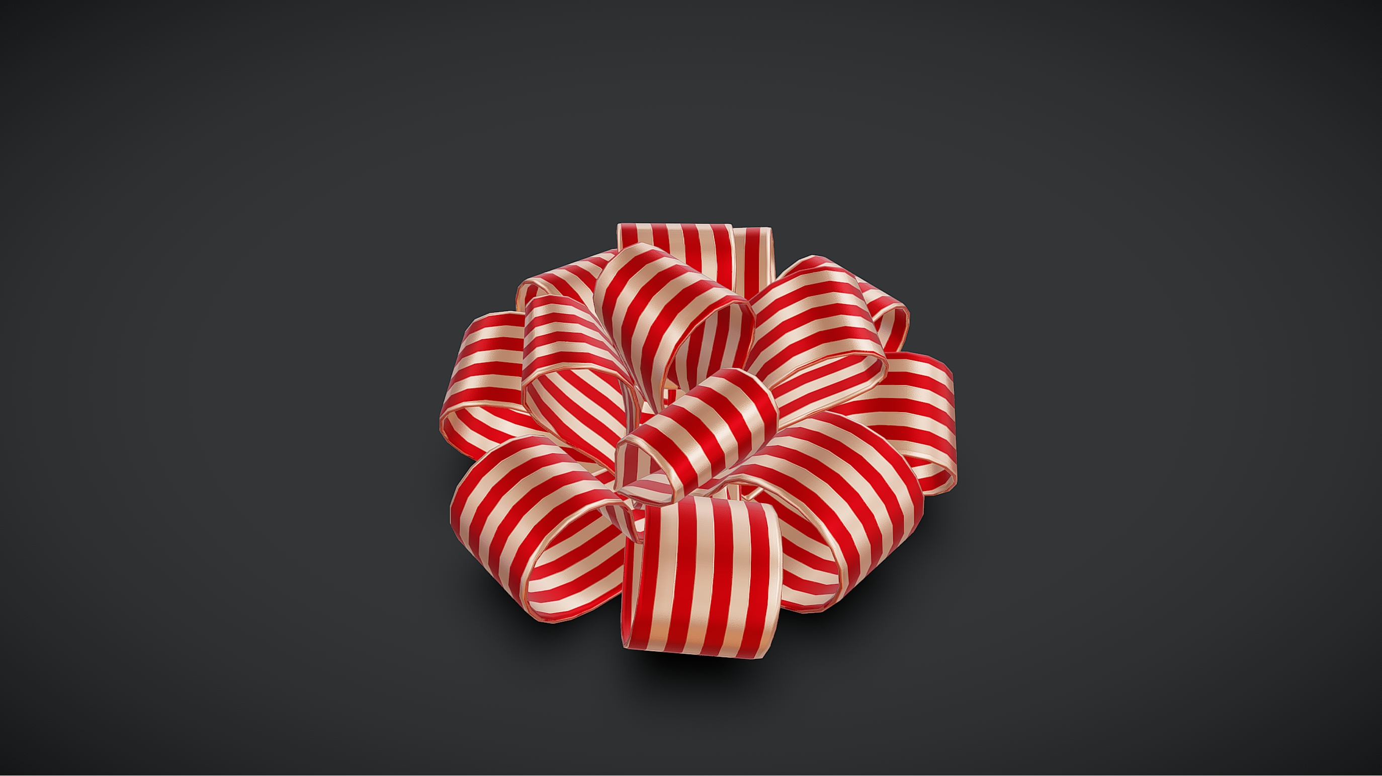 Ribbon Bow V1 - Striped Decorative Gift Wrapping | Fab