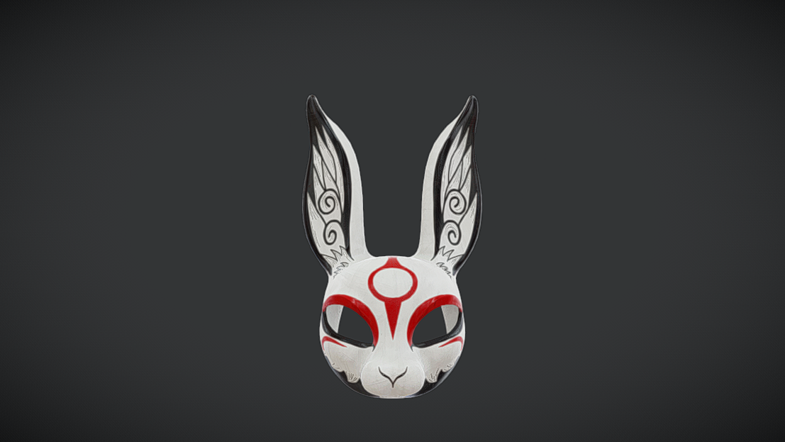 Japanese rabit Mask 07 | Fab