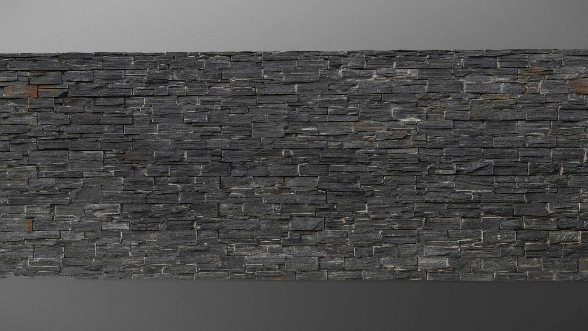 Black slated stone wall | Fab