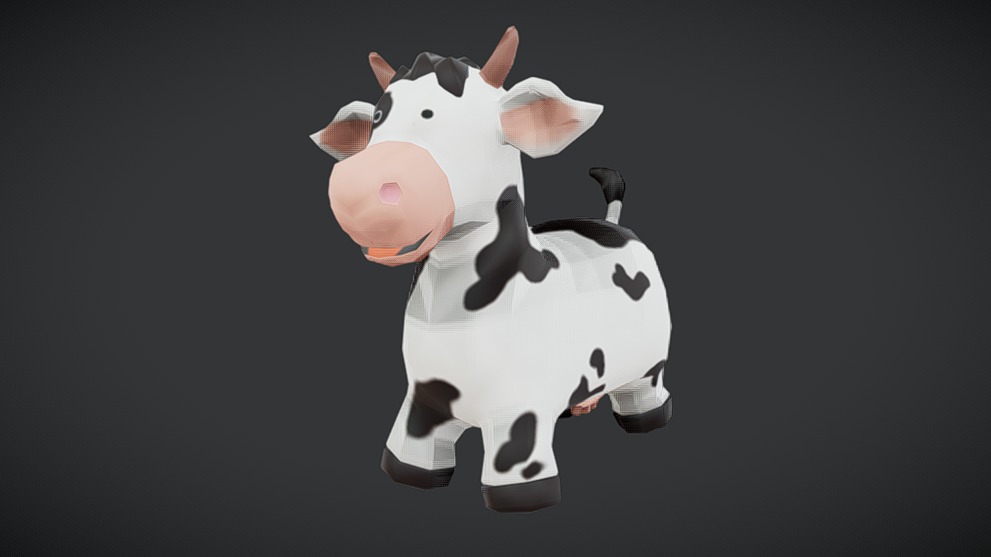 Cow Toy Low-poly 3D model | Fab