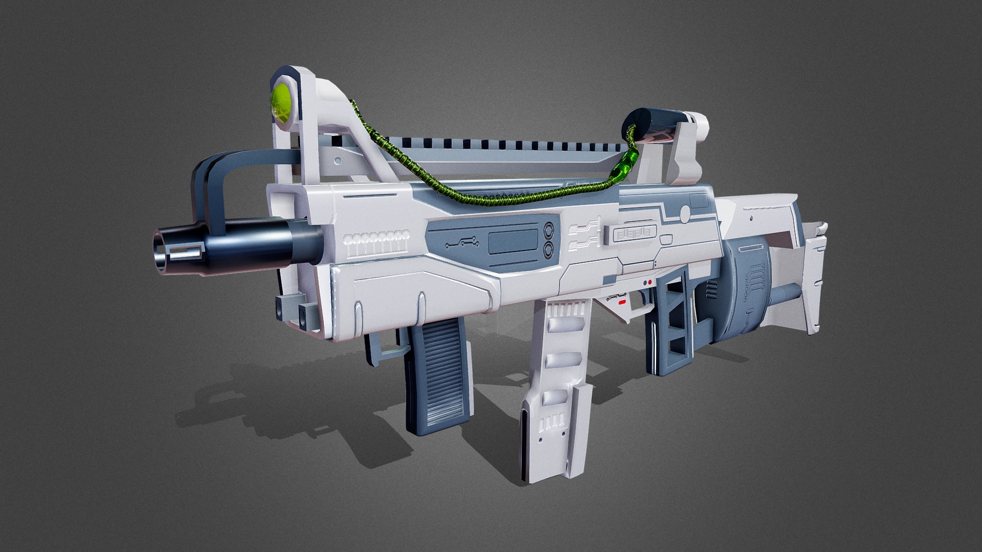 Futuristic Rifle | Fab